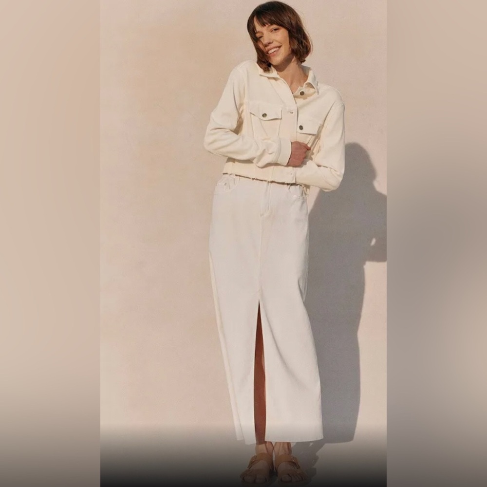 Splendid Rhiannon moonstone cream beige Maxi Skirt size small brand new